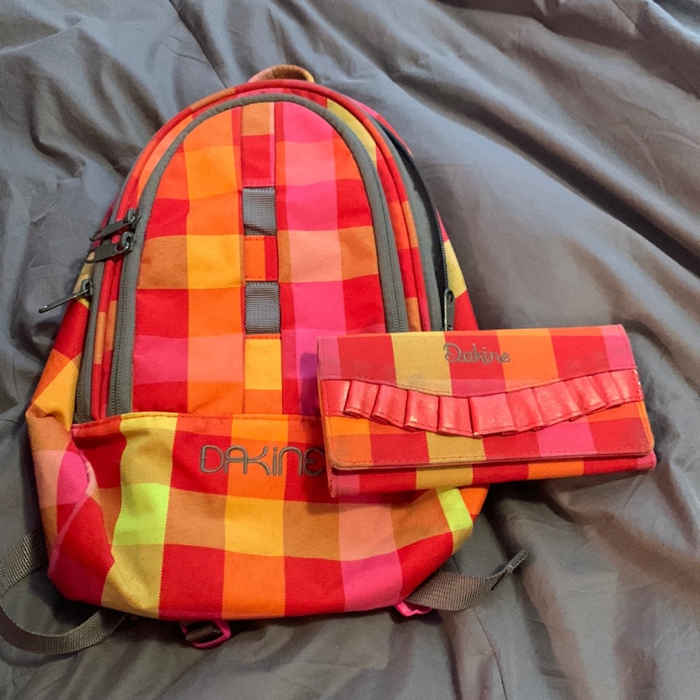 Neon dakine mini backpack